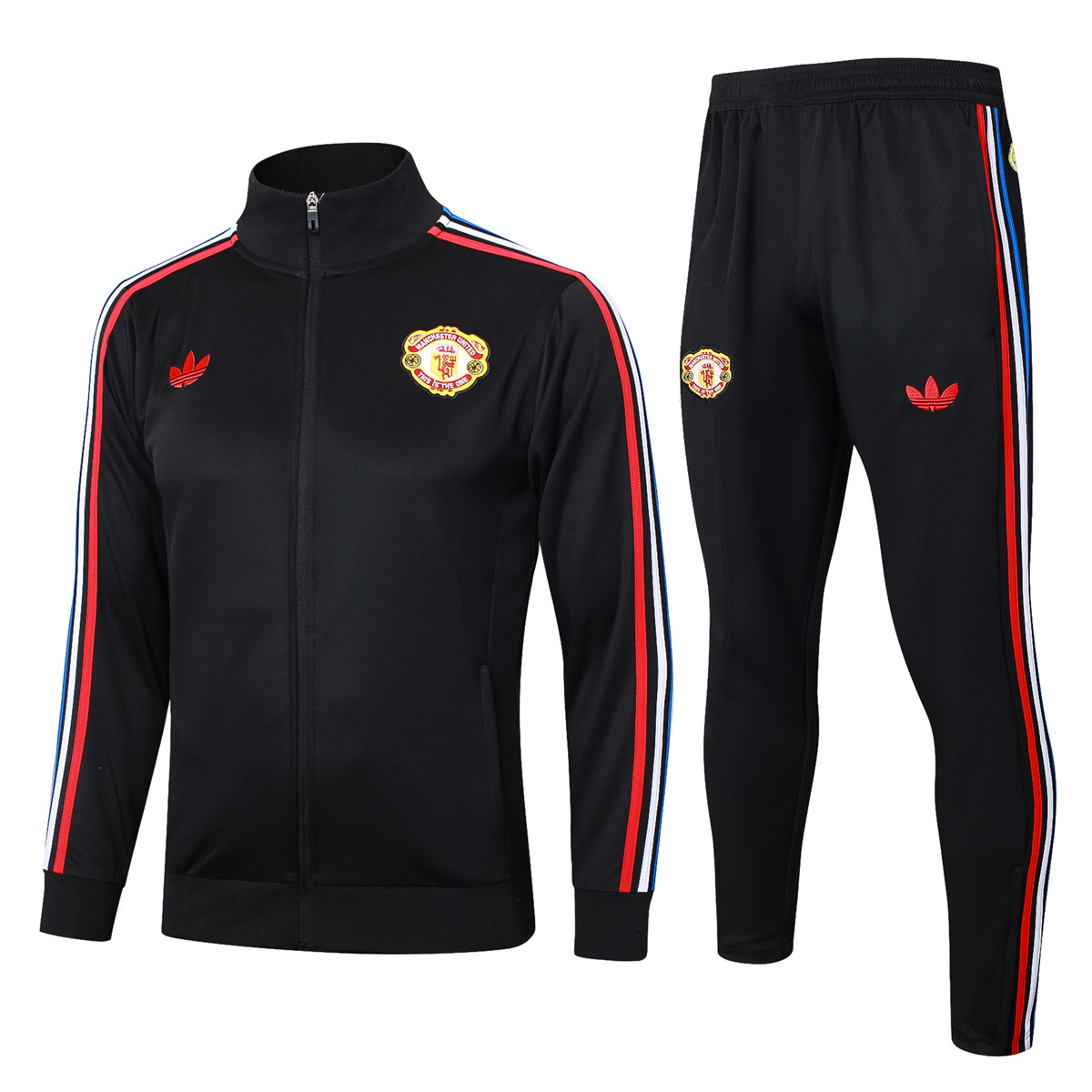 Ensemble d’entraînement Manchester United Veste + Pantalon Noir 2024/25