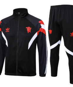 Ensemble d’entraînement Manchester United Veste + Pantalon Noir 2024/25