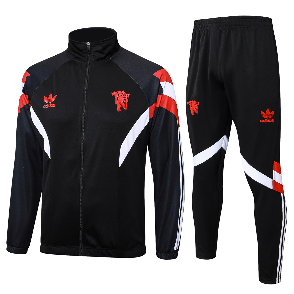 Ensemble d’entraînement Manchester United Veste + Pantalon Noir 2024/25