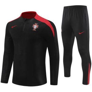 Ensemble d'entraînement Portugal Noir 2024