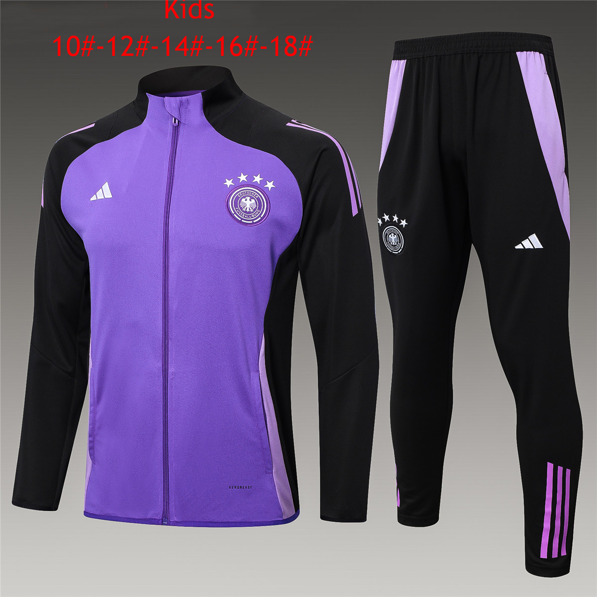 Ensemble d’entraînement pour enfants Allemagne Veste + Pantalon Violet 2024