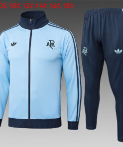 Ensemble d’entraînement pour enfants Argentine Veste + Pantalon Bleu Clair 2025