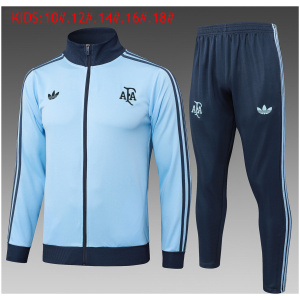Ensemble d'entraînement pour enfants Argentine Veste + Pantalon Bleu Clair 2025