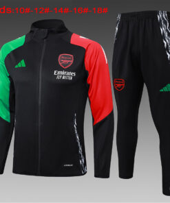 Ensemble d’entraînement pour enfants Arsenal Veste + Pantalon Noir 2024/25
