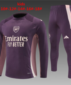 Ensemble d’entraînement pour enfants Arsenal violet 2024/25