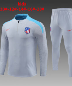 Ensemble d’entraînement pour enfants Atlético Madrid gris 2024/25