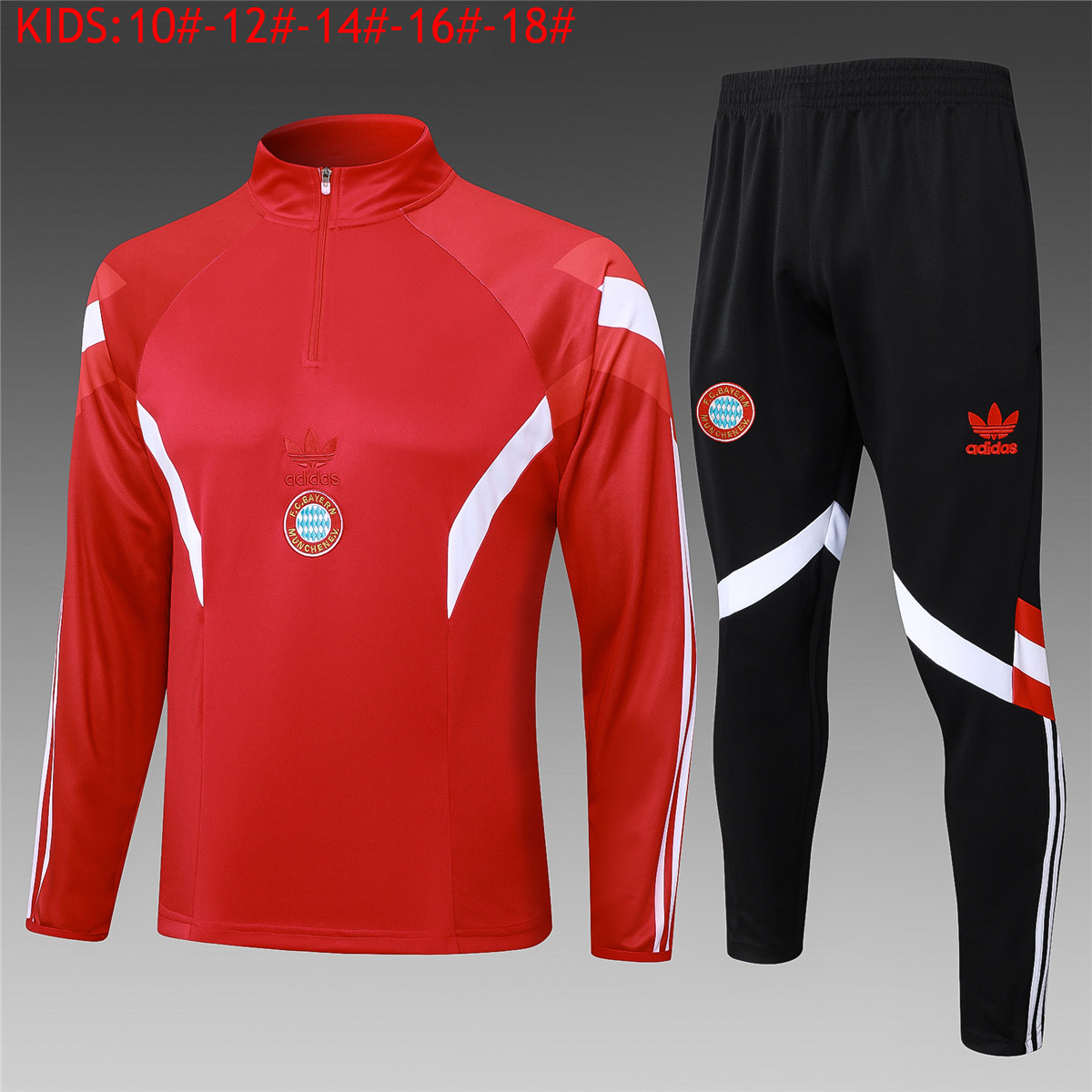 Ensemble d’entraînement pour enfants Bayern Munich rouge 2024/25