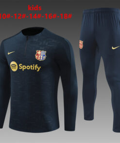 Ensemble d’entraînement pour enfants FC Barcelone bleu foncé 2024/25