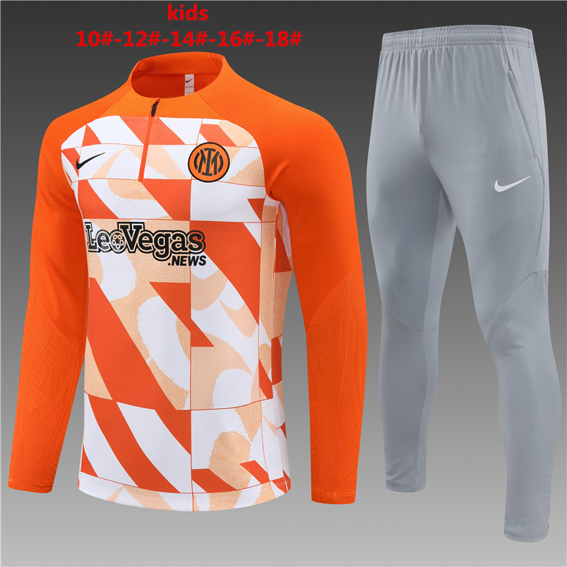 Ensemble d’entraînement pour enfants Inter Milan Orange 2023/24