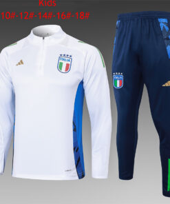 Ensemble d’entraînement pour enfants Italie Blanc 2024