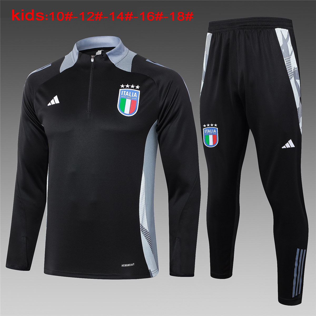 Ensemble d’entraînement pour enfants Italie Noir 2024