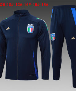 Ensemble d’Entraînement pour Enfants Italie Veste + Pantalon Royal 2024