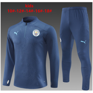 Ensemble d'entraînement pour enfants Manchester City Royal 2024/25