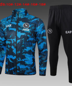 Ensemble d’entraînement pour enfants Napoli Veste + Pantalon Bleu 2024/25