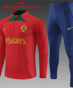 Ensemble d’entraînement pour enfants Portugal rouge 2024
