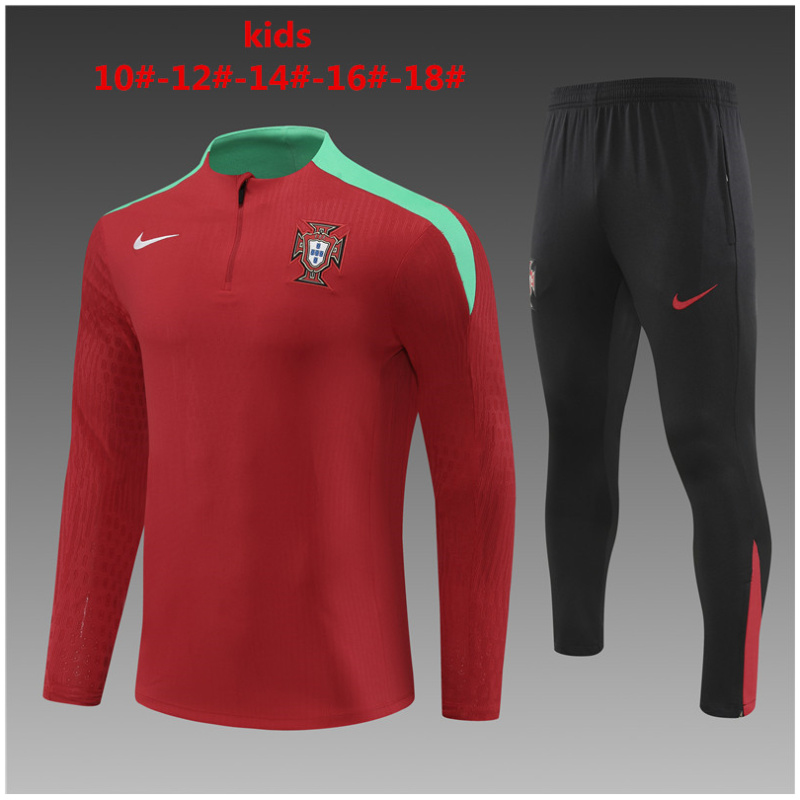 Ensemble d’entraînement pour enfants Portugal Rouge 2024