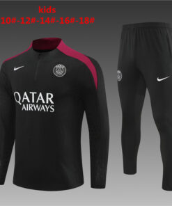 Ensemble d’entraînement pour enfants PSG noir 2024/25