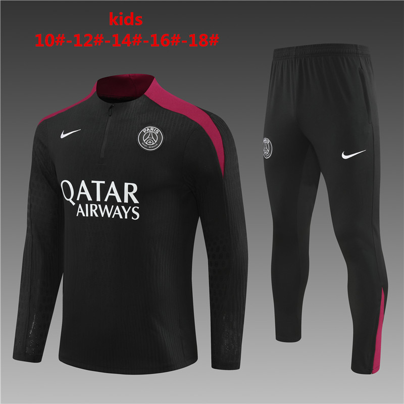 Ensemble d’entraînement pour enfants PSG noir 2024/25