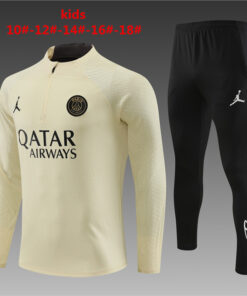 Ensemble d’entraînement pour enfants PSG x Jordan Beige 2023/24