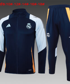 Ensemble d’entraînement pour enfants Real Madrid : Veste + Pantalon Royal 2024/25