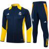 Ensemble d’entraînement Real Madrid Veste + Pantalon Royal – Jaune 2024/25