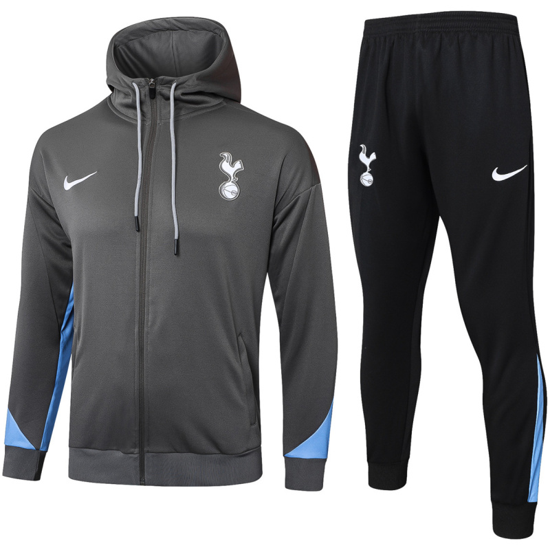 Ensemble d’entraînement Tottenham Hotspur Veste à Capuche + Pantalon Gris 2024/25