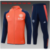 Ensemble de formation pour enfants Manchester United Veste + Pantalon Orange 2024/25