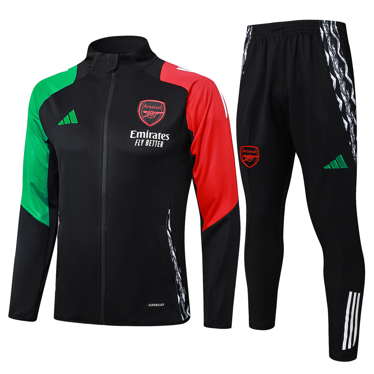 Ensemble de survêtement Arsenal Veste + Pantalon Noir 2024/25