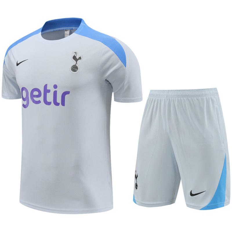 Ensemble de Survêtement Court Tottenham Hotspur Gris Clair 2024/25
