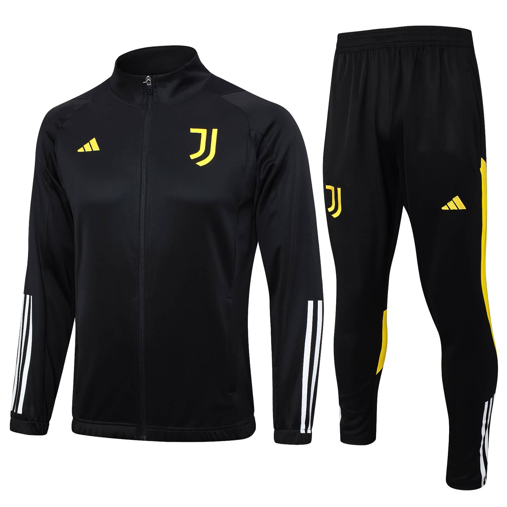 Ensemble de survêtement d’entraînement Juventus Veste + Pantalon Noir 2023/24