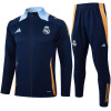 Ensemble de survêtement d'entraînement Real Madrid Veste + Pantalon Royal 2024/25