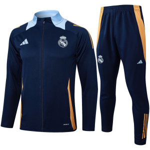 Ensemble de survêtement d'entraînement Real Madrid Veste + Pantalon Royal 2024/25