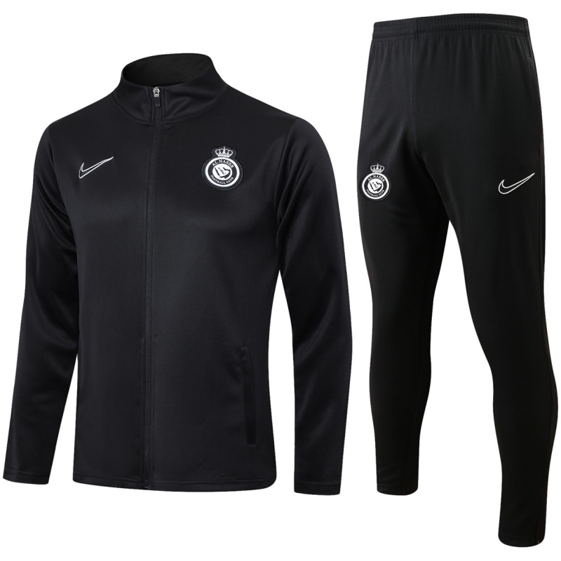 Ensemble de survêtement d’entraînement Riyadh Al-Nassr Veste + Pantalon Noir 2024/25