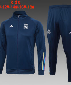 Ensemble de survêtement enfant Real Madrid Veste + Pantalon Royal 2023/24