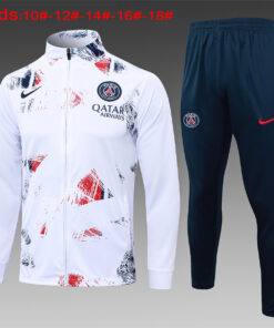 Ensemble de survêtement enfants PSG veste + pantalon blanc 2024/25