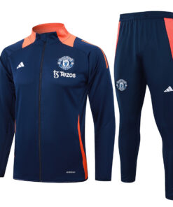 Ensemble de survêtement Manchester United Veste + Pantalon Royal 2024/25