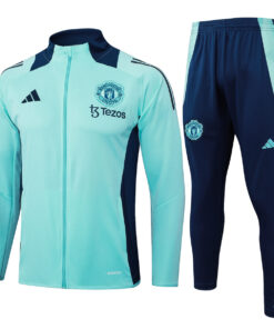 Ensemble de Survêtement Manchester United Veste + Pantalon Vert Clair 2024/25