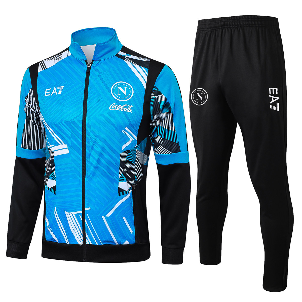 Ensemble de survêtement Napoli Veste + Pantalon Bleu Clair 2024/25
