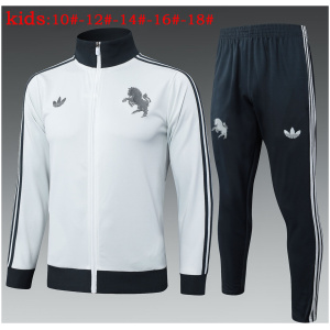 Ensemble de survêtement pour enfants Juventus Veste + Pantalon Gris Clair 2024/25