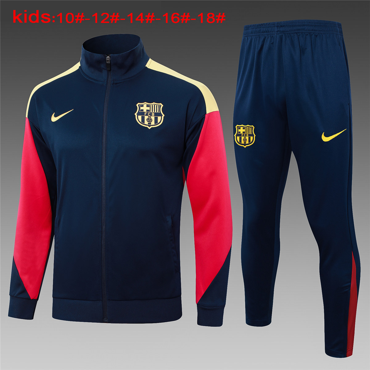 Ensemble Entraînement Enfants Veste + Pantalon Barcelone Royal 2024/25