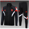 Ensemble Entraînement Veste + Pantalon Enfant Manchester United Noir 2024/25