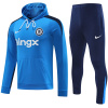 Ensemble Survêtement d’Entraînement Chelsea Hoodie Sweatshirt + Pantalon Bleu 2024/25