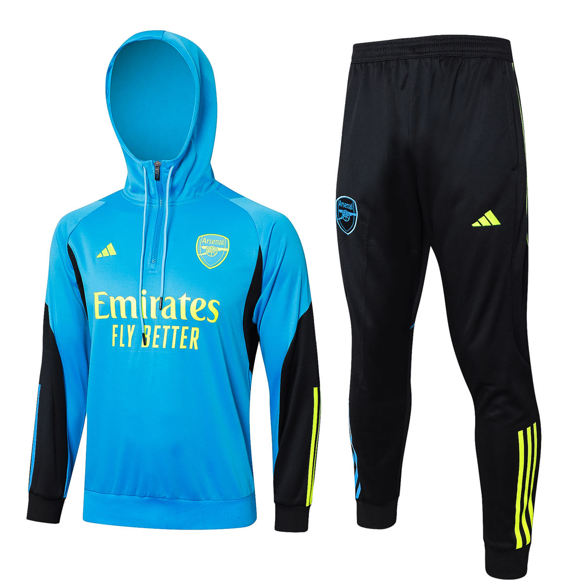 Ensemble Survêtement d’Entraînement Arsenal Hoodie Sweatshirt + Pantalon Bleu 2023/24