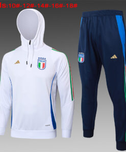 Ensemble Sweat à Capuche et Pantalon pour Enfants Italie Blanc 2024