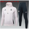 Ensemble Sweat à Capuche + Pantalon Enfant Real Madrid Rose Pâle 2024/25