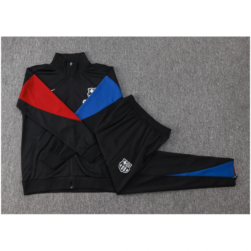 Ensemble de survêtement enfant Barcelone Veste + Pantalon Noir 2024/25