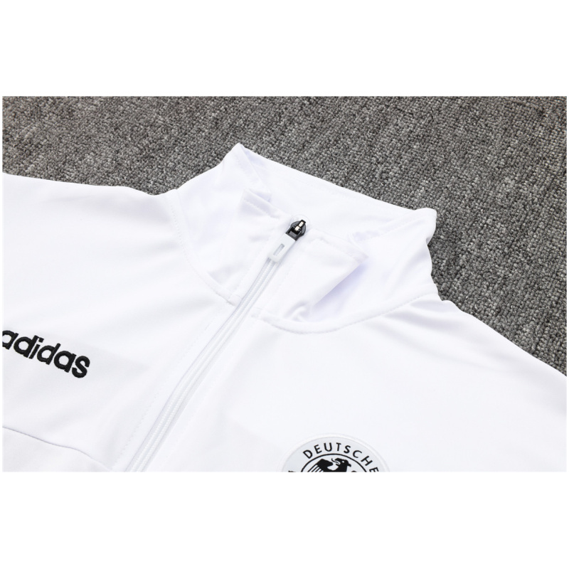 Ensemble de sport Allemagne : Veste + Pantalon d’entraînement Blanc 2024