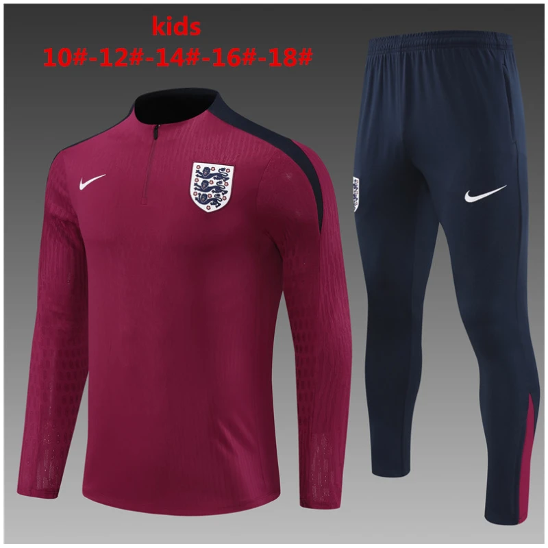 Ensemble d’entraînement pour enfants Angleterre bordeaux 2024