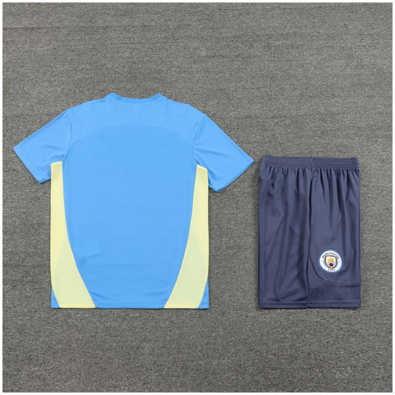 Ensemble d’Entraînement Court pour Enfants Manchester City Bleu 2024/25