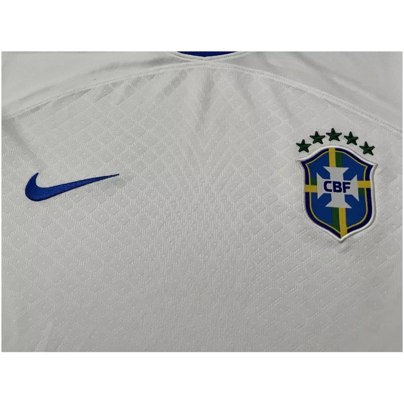 Maillot d’entraînement court Brésil blanc 2022